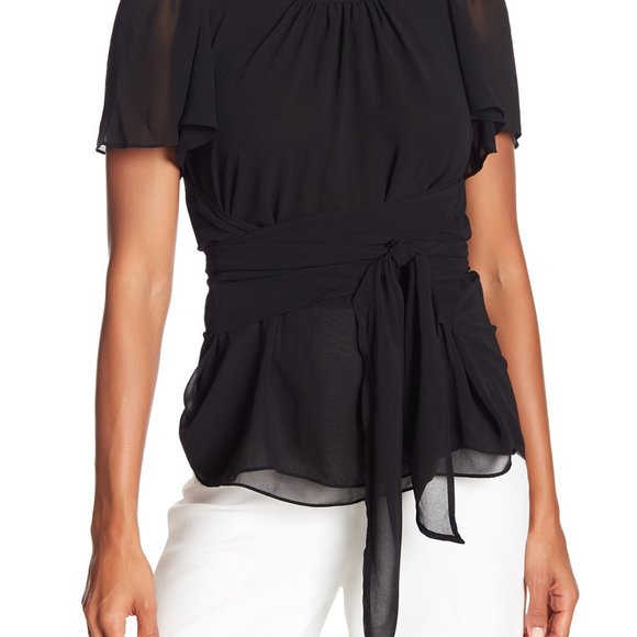 1. State Tops - 1.State Black Blouse